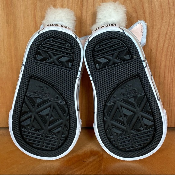 Baby 2 Converse All Star Creature Ox Sneakers Grey Bunny SEF1233 - Picture 7 of 8